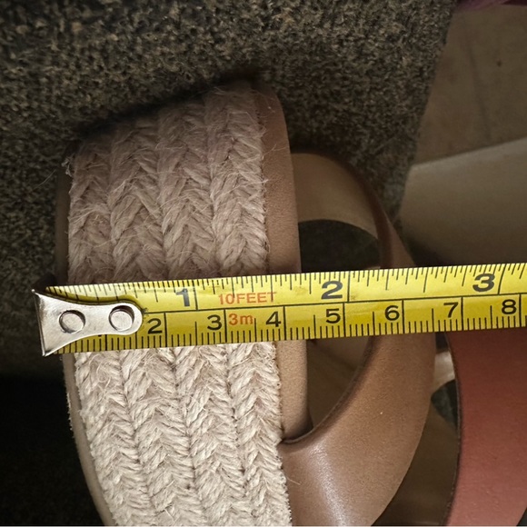 Espadrille Neutral Tri-Color Platform Wedges - Picture 11 of 13